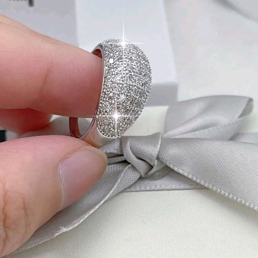 Luxury Oval AAA Cubic Zirconia Fashion Ring | Perfect Gift - Picture 4 of 8